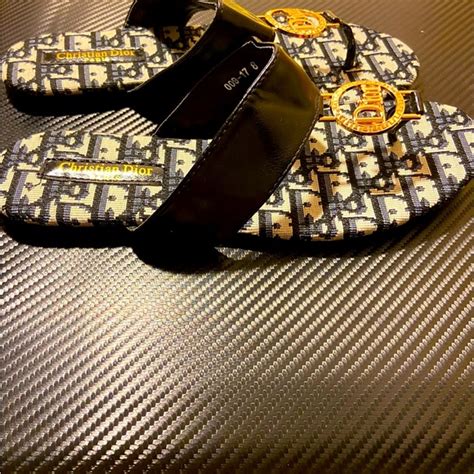 mens dior flip flops|christian dior women's flip flops.